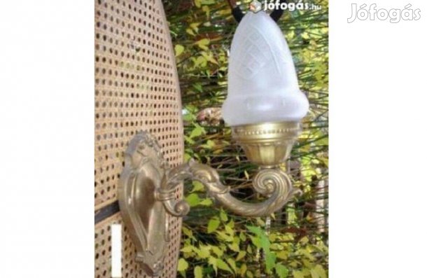 Falikar, egyedi készítésű metszett üvegburával eladó