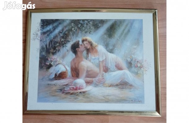 Falikép kerettel romantikus IKEA