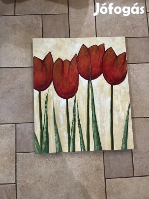 Falikép tulipanos
