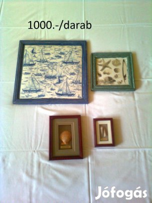 Faliképek, díszek, dekoráció, keretek