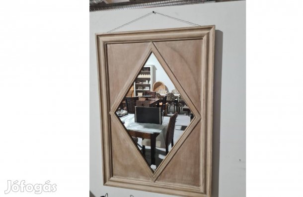 Falitükör nyírfából , klasszikus design 90 cm