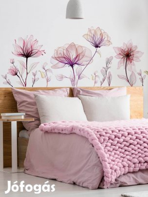 Falmatrica nappaliba - Bordó áttetsző virágok