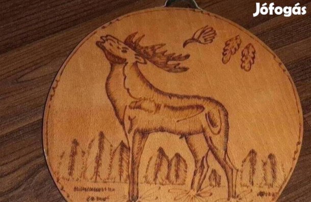 Falra akasztható dísz vadászati motívum