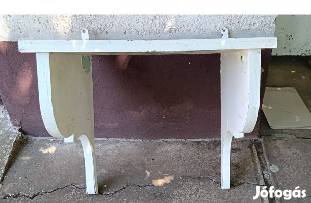 Falra szerelhető régi antik polc