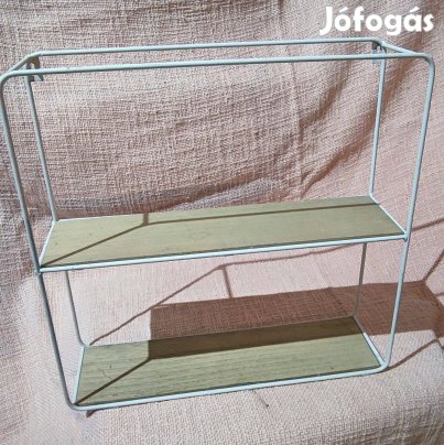 Falra tehető fém fa polc falipolc apróságoknak dekornak