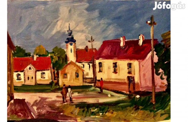 Falusi hangulat - festmény