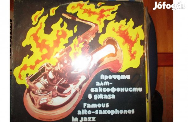 Famous alto-saxophones in jazz bakelit hanglemez eladó
