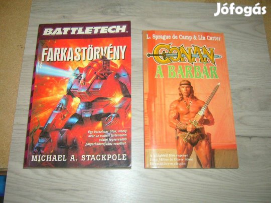 Fantasy könyv - Conan, a barbár, Battletech 2 db