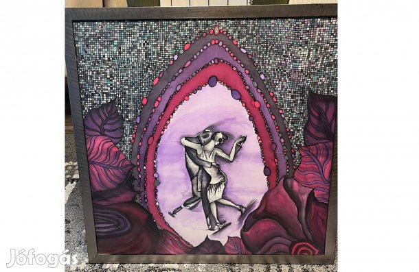 Fantasztikus egyedi selyem kép