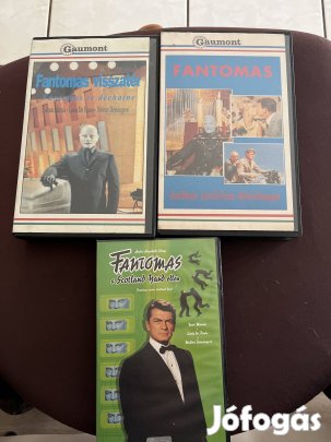Fantomas 1-3 vhs pakk vigjáték. 