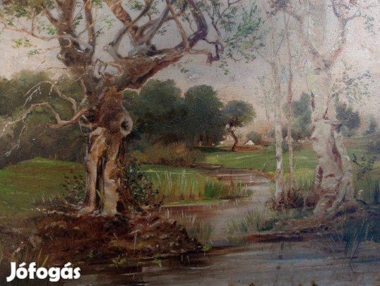 Fára Festett Olajfestmény Nincs Szigno