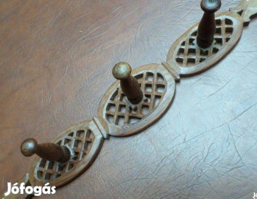 Faragott fa fogas Új gyönyörű rózsafa falifogas