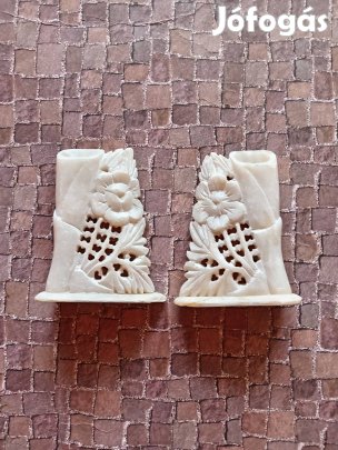 Faragott zsírkő vázák