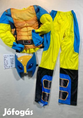 Farkas jelmez, Rozsomák jelmez, Wolverine jelmez 6-8 év M24