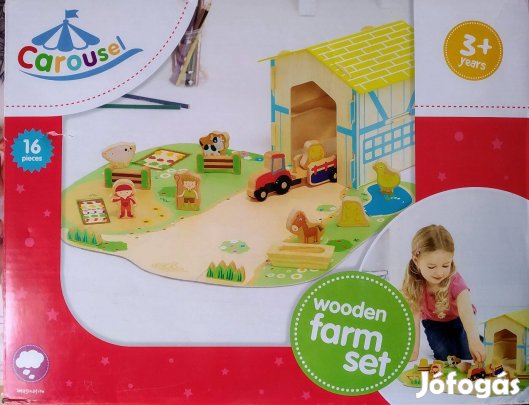 Farm Fa Játék Szett Új favonat terepasztal vagy önálló szituációs Fajá