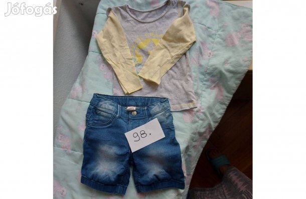 Farmer rövidnadrág és kis póló 98-as méretű