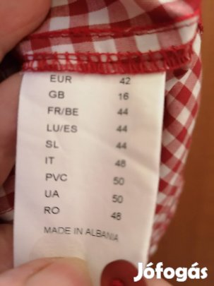 Farmerhez kiválóan illő kockás blúz  