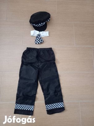 Farsangi ruha (angol taxisofőr, 4-7 évesnek, 122-es, kockás)