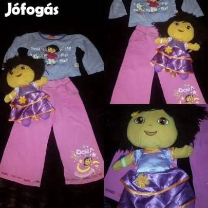 Farsangra! Dóra baba jelmez hátizsákkal! 98-104-es!