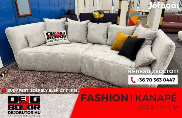 Fashion relax kanapé ülőgarnitúra 295x147 cm grey bútor