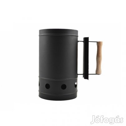 Faszén begyújtó fém hordó 28cm faszénbegyújtó