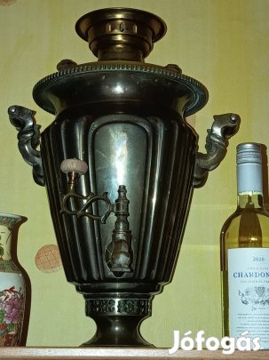 Faszenes réz szamovár