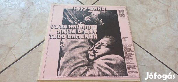 Fats Navarro Anita O'Day Tadd Dameron bakelit hanglemez