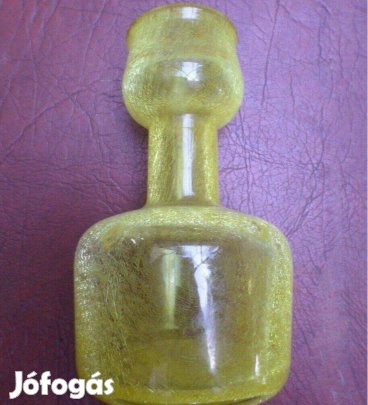 Fátyolüveg váza Hungarikum Karcagi üveg