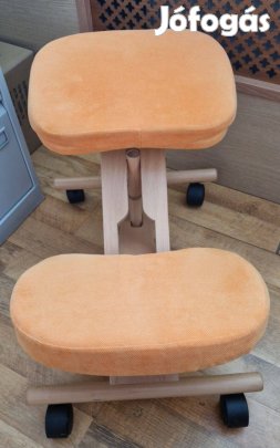 Favázas térdeplőszék, narancs, alig használt