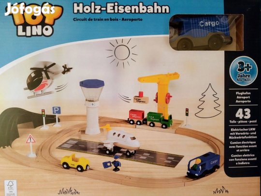 Favonat szett Reptéri irányító Toronnyal repülővel Elemes önjáró Szere