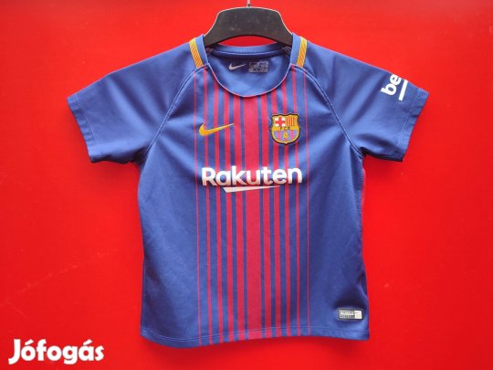 Fc Barcelona 2017 eredeti gránátvörös kék Nike gyerek mez (110-116)