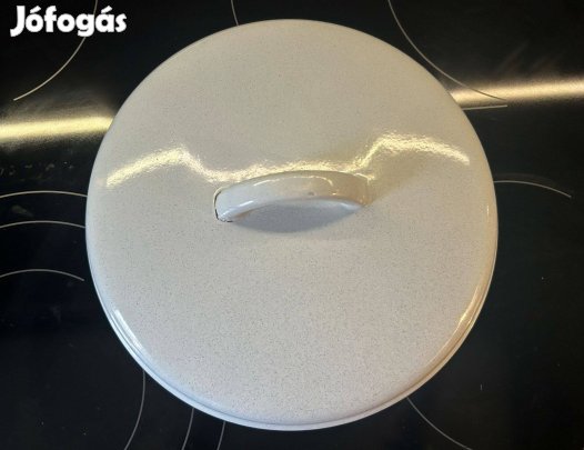 Fedő, zománcozott, nagy méretű