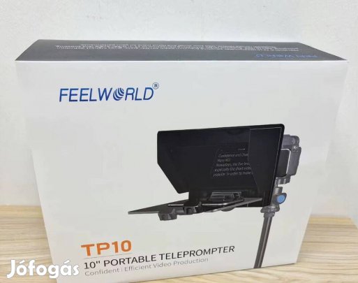 Feelworld TP10 teleprompter - 10 - kamera & telefon kompatibilis