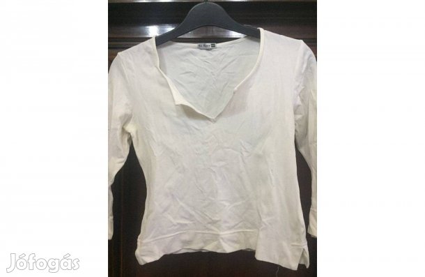 Fehér 3/4 ujjú felső