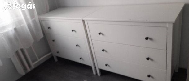 Fehér 3 fiókos IKEA komód 