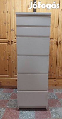 Fehér 6 fiókos tükrös komód 178