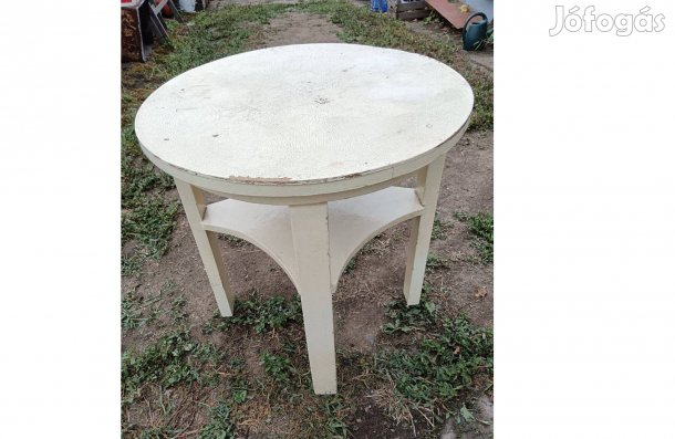 Fehér Art deco asztal