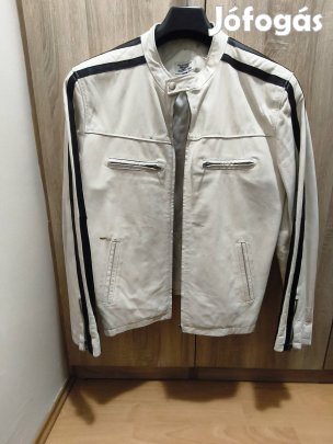 Fehér Bőrkabát eladó XXL méretben! Érd tel:06 303924761