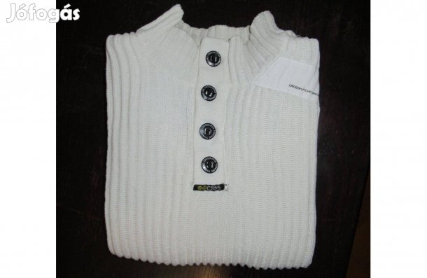 Fehér Crosshatch kötött pulóver S