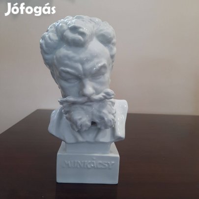 Fehér Herendi porcelán Munkácsy mellszobor, büszt, szobor eladó!