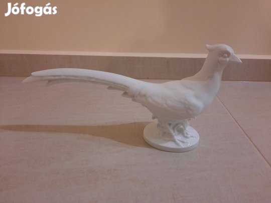 Fehér Herendi porcelán fácán figura eladó!