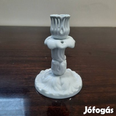 Fehér Herendi porcelán gyertyatartó eladó