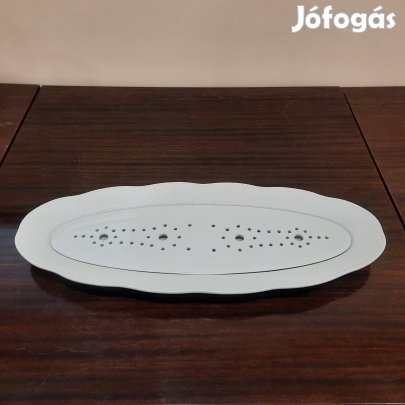 Fehér Herendi porcelán halas kínáló tál betéttel eladó 