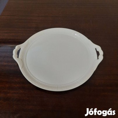 Fehér Herendi porcelán süteményes kínáló tál eladó!