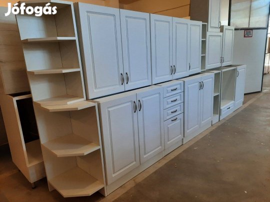 Fehér MDF mart ajtós konyhabútor (AJ118)