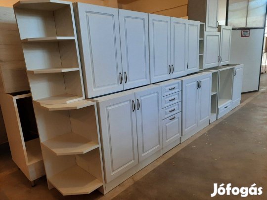 Fehér MDF mart ajtós konyhabútor (AN118)