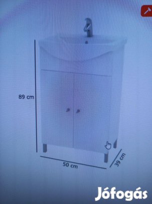 Fehér Savini First mosdószekrény és mosdó új