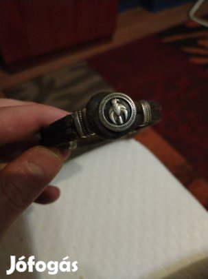 Fehér Sólyom Bőr Karkötő