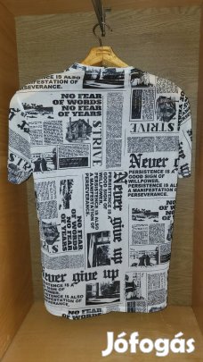 Fehér, mintás póló 