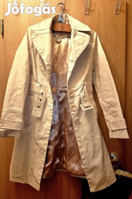 Fehér "trenchcoat" kabát 34 es